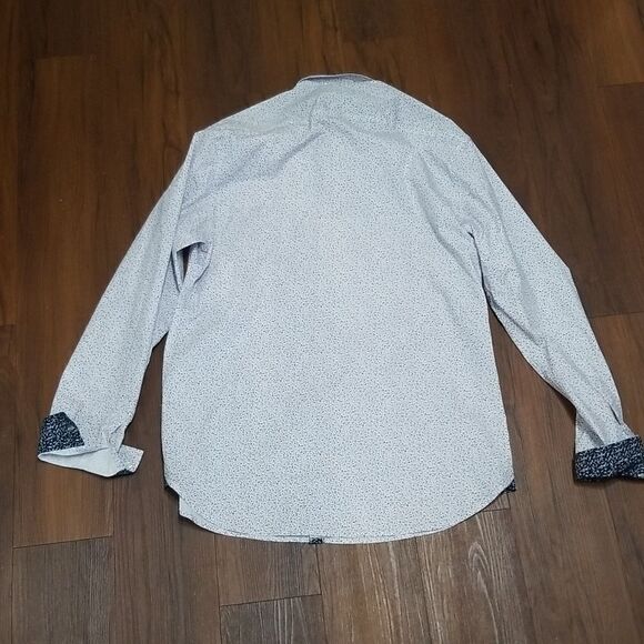 Paper Demin and Cloth Floral Button down "Slim" fit Mens size XXL - Picture 5 of 7